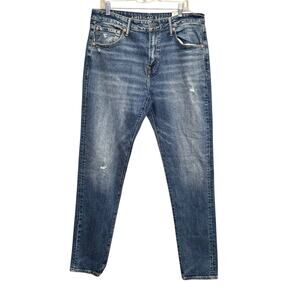 American Eagle Men's Easy Flex Athletic Fit Medium Vintage Wash Jeans 34x36‎ NWT